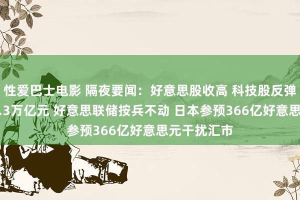 性爱巴士电影 隔夜要闻：好意思股收高 科技股反弹 英伟达涨2.3万亿元 好意思联储按兵不动 日本参预366亿好意思元干扰汇市