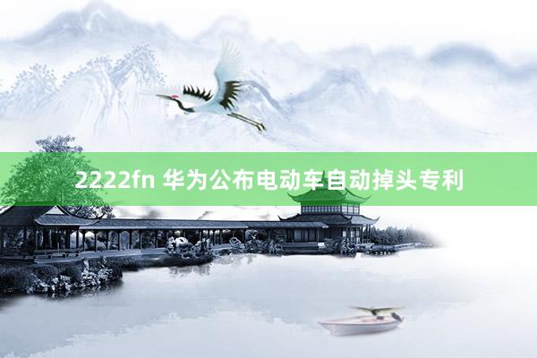 2222fn 华为公布电动车自动掉头专利