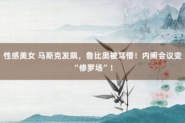 性感美女 马斯克发飙，鲁比奥被骂懵！内阁会议变“修罗场”！